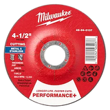 Milwaukee 49-94-0107 4-1/2" x .045" x 7/8" Performance+ Metal Cut Off Wheel - Type 27
