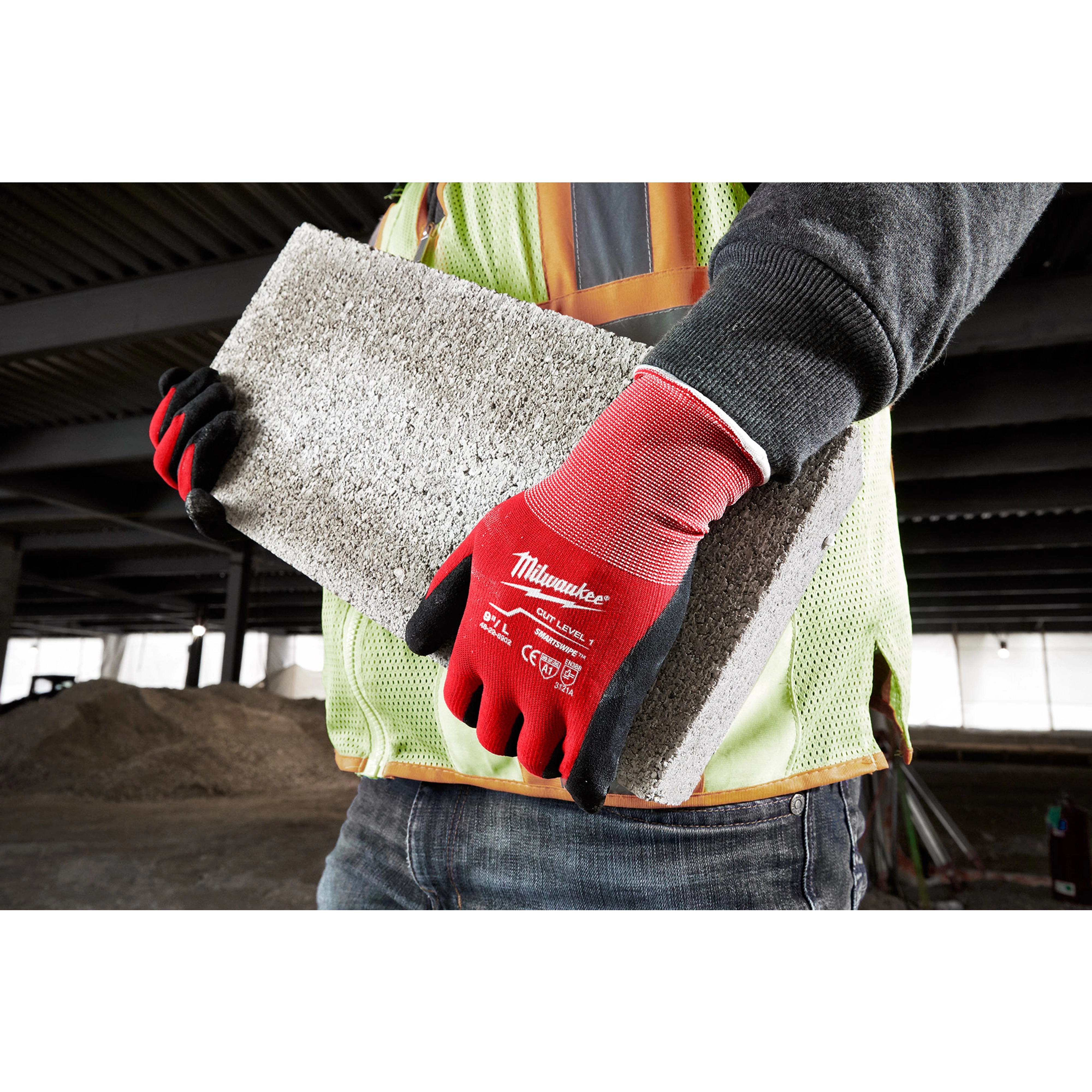 Milwaukee Cut Level 1 Nitrile Dipped Gloves (E Series)
