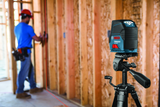 Bosch, GCL 2-160, Cross-Line Laser, 165 ft Maximum Distance; 65 ft Range; IP54; 360° Mount Rotation