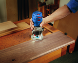 Bosch, GKF125CEN, Palm Router, 1.25 hp; 7 A, 16,000 to 35,000 RPM, Fixed Base