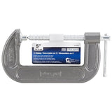 Vulcan Tools C-Clamp, 5 in Max Opening Size, 2-3/8 in D Throat, Steel Body, Gray Body