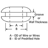 Pico 6110PT Grommets Flexible Oil Resistant Assorted Sizes 15/pk