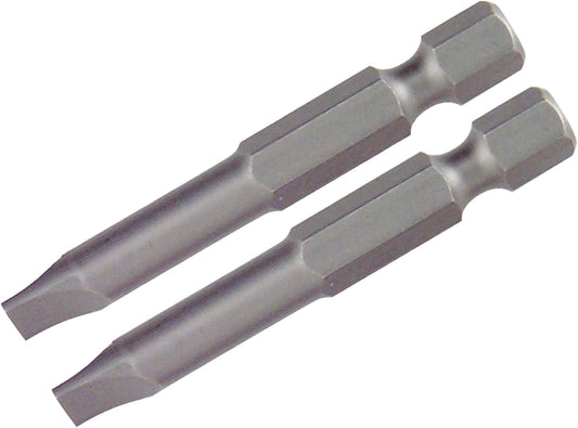 Wiha 74061 Slotted Power Bit 3.0 x 50mm (2 Bit Pack)