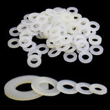 Flat Washers Nylon Translucent (ALL SIZES)