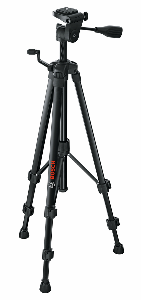 Bosch, BT 150, Compact Tripod, Aluminum, 22 In. to 61 In. Adjustable Height, 1/4 In. Thread