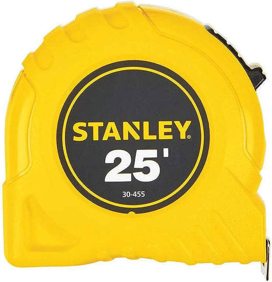 Stanley 30-455 1" x 25' Yellow Tape Measure Rule Top Lock