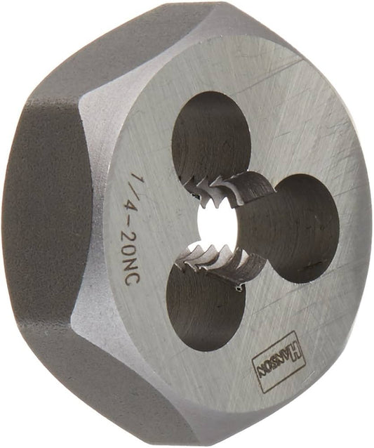 IRWIN, 9420ZR, Hex Die, 1/4"-20 NC, 1" Hex, 6.3 in long