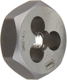 IRWIN, 9420ZR, Hex Die, 1/4"-20 NC, 1" Hex, 6.3 in long