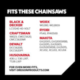 Oregon R45 AdvanceCut Chainsaw Chain for 12-Inch Bar, 45 Drive Links, low-kickback chain fits Dewalt, Craftsman, Makita and more