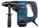 Bosch, RH328VC, Rotary Hammer, 2.6 Ft.-Lbs. Impact Energy, 8 A, 1.125 in Cutting Capacity, SDS-plus