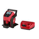 Milwaukee Tool, 2475-21CP, Compact Inflator Kit, 12 V, 120 PSI, 28-45 PSI Pressure Range, 26 in Hose