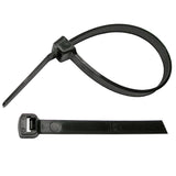 Pico 7077PT 11" UV Black Nylon Tie Wrap  50lb Tensile Strength   25/pk