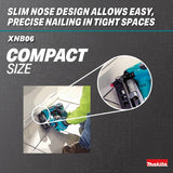 Makita XNB06Z 18V LXT® Lithium‑Ion Brushless Cordless 2‑1/2” Angled Finish Nailer, 16 Ga., Tool Only