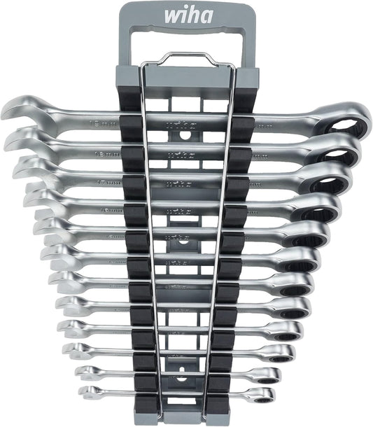 Wiha 30391 Combination Metric Ratchet Wrenches, 12 Piece