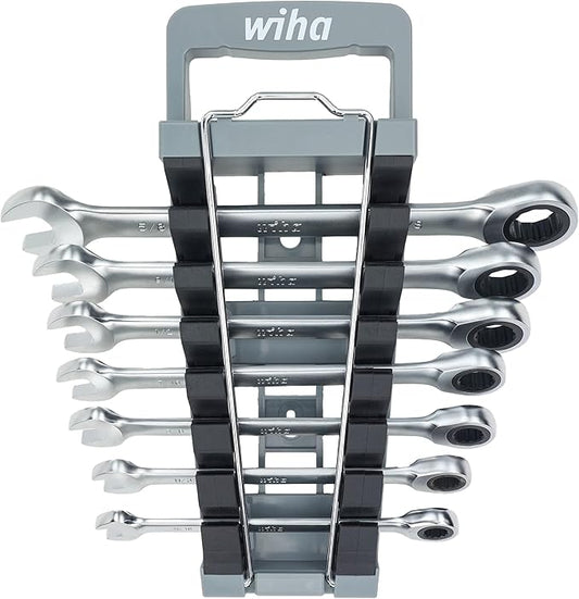 Wiha 30393 7 Piece Combination Ratchet Wrench Set - SAE