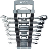 Wiha 30393 7 Piece Combination Ratchet Wrench Set - SAE
