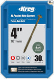 Kreg SML-C4X400-30 XL Pocket-Hole Screws 4", (30 Count)