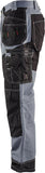 Blaklader Men's X1600 Cotton Durable Work Pants with Cordura Reinforced Pockets Grey