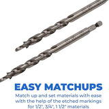 Kreg KPHA300 Easy-Set Pocket-Hole Drill Bit