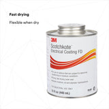 3M Scotchkote Electrical Coating FD, Fast-Drying Liquid, Flexible Sealant and Bonding Agent, Self-Contained Applicator, 15 oz. can