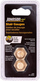 Johnson Level & Tool 405 Stair/Square Gauge Set – 2/Card, Brass Plated, 2 Pack