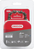 Oregon S52 AdvanceCut Chainsaw Chain for 14-Inch Bar - 52 Drive Links – low-kickback chain fits Dolmar, Ryobi, Echo and more , Grey