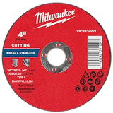 Milwaukee 49-94-0001 4" x .040" x 5/8" Metal Cut Off Wheel - Type 1