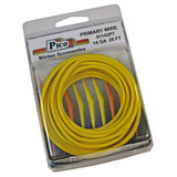 Pico 81142PT 14 AWG Yellow Primary Wire Copper Stranded Conductor With PVC Jacket 20ft/pk