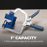 Kreg KHCCC 90-Degree Corner Clamp - Right Angle Woodworking Clamp with Automaxx Adjustment - Holds Corners & T-Joints for Cabinets, Drawers & Box Assembly - Carpentry Tool