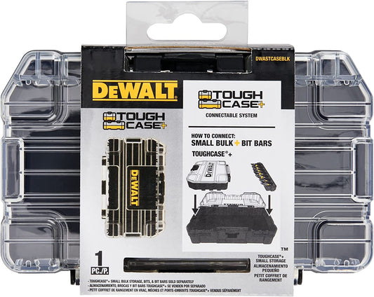 DEWALT DWASTCASEBLK ToughCase+ 1-Compartment Plastic Small Parts Organizer