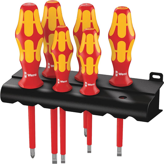 Wera Tools 5006145001 160 i/6 Rack Screwdriver set Kraftform Plus Series 100 + Rack, 6 pieces