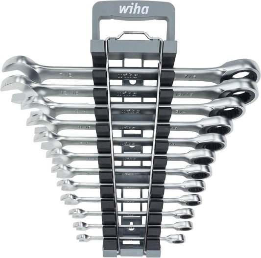 Wiha 30394 Combination Inch Ratchet Wrenches, 12 Piece