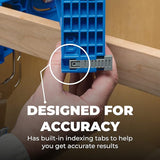 Kreg KHI-Slide Drawer Slide Jig - Drawer Slide Jig Kit - Drawer Slide Tool - for Cabinets, Drawers, Desks & More - Easily Install Drawer Slides - Set of 2
