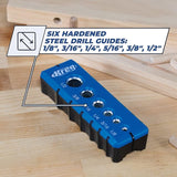 Kreg Portable Drilling Guide - 6 Hardened Drill Guides for Carpentry - Craftsman Tool Accessory