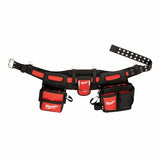 Milwaukee Tool, 48-22-8110, Electrician's Work Belt, 1680D Nylon, 29 Pockets, 3 in Belt Width, Red and Black