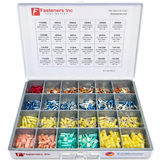 501 PCS Nylon Insulated Electrical Connector Ring Terminal Kit / Assortment Pico