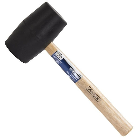 Vulcan Tools Mallet, 32 oz Head, Double-Faced Head, Rubber Head, 13-1/4 in OAL
