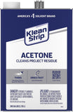 Klean Strip GAC18 Acetone Thinner, Liquid, Characteristic Ketone, Sweet Pungent, Clear, 1 gal, Can