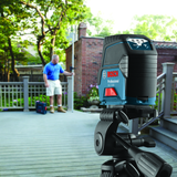 Bosch, GCL 2-160, Cross-Line Laser, 165 ft Maximum Distance; 65 ft Range; IP54; 360° Mount Rotation