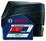 Bosch, GCL100-80CG, Cross-Line Laser, 12 V, Green Beam, 100 ft Range, ±1/8 in Accuracy, Smart Pendulum System