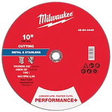 Milwaukee 49-94-0445 10" x 3/32" x 5/8" Performance+ Metal Cut Off Wheel - Type 1