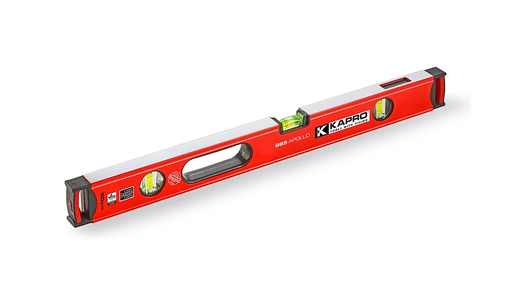 Kapro 985-41X-48 – 48" Apollo Box Level with Magnified Vials Plumb Site – primary product image