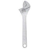 Vulcan Tools Adjustable Wrench, 18 in OAL, 2-3/16 in Jaw, Steel, Chrome