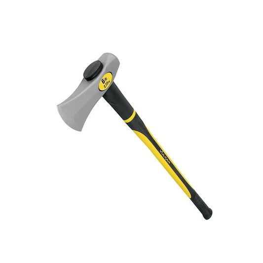 Vulcan Tools 34527 Wood Splitting Maul, 6 lb Head, Steel Head, Fiberglass Handle, 36 in OAL