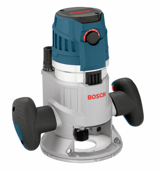 Bosch, MRF23EVS, Fixed-Base Router, 2.3 HP, 15 Amp, 10,000 to 25,000 RPM, 1-5/8 in Depth Adjustment