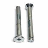 3/8" x 6" Flat Head Phillips Concrete Sleeve Anchors Zinc Plated