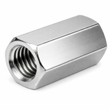 7/8"-9 x W 1 1/4" x L 2 1/2" Coupling Nuts Hot Dip Galvanized Rod Hex Long