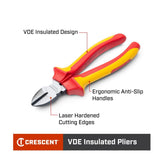 Crescent 8" VDE Insulated Lineman Pliers