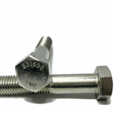 1"-8 x 5-1/2" Stainless Steel Hex Cap Screw Bolt Grade 316 Partial Thread