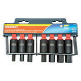 CRESCENT CIMBS11 7 Pc. 1/2" Drive Hex Bit Impact SAE Socket Set - CIMBS11 , Black